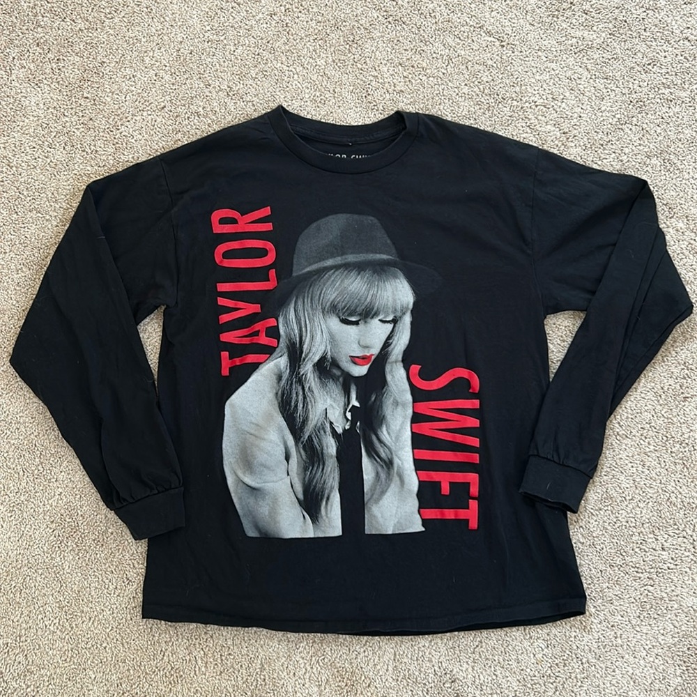 Taylor Swift Shirt Taylor's Version Long Sleeve Red Era